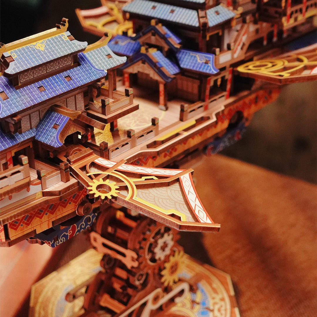 Vintage Airship 3D Wooden Puzzle