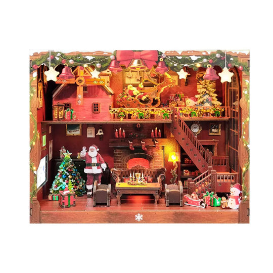 Merry Christmas DIY Wooden Dollhouse