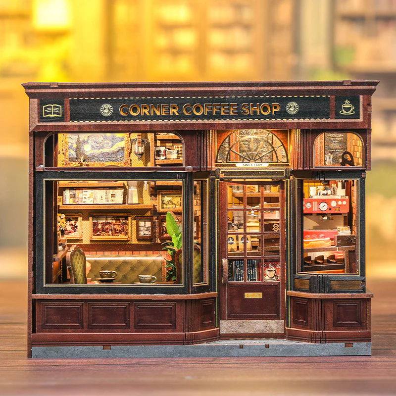 Corner Coffee Shop DIY Miniature House – wewowood