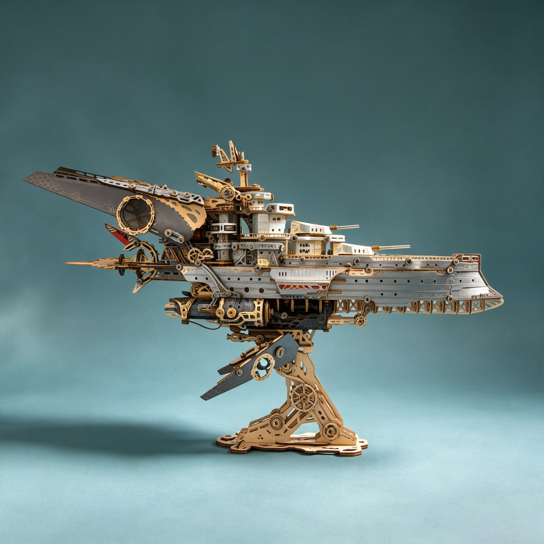 Wewowood Space Warship 3d Wooden Puzzle