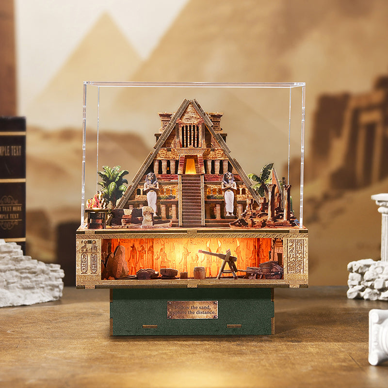 Desert Secret Journey Wooden Music Box Model