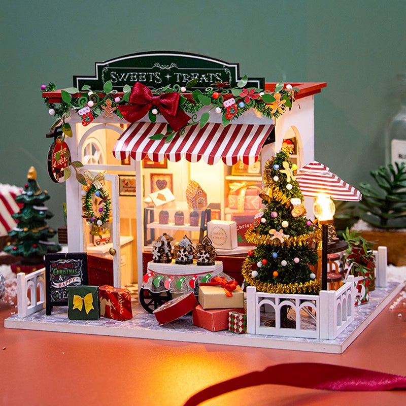 Christmas Sweets Treats DIY Wooden Miniature House