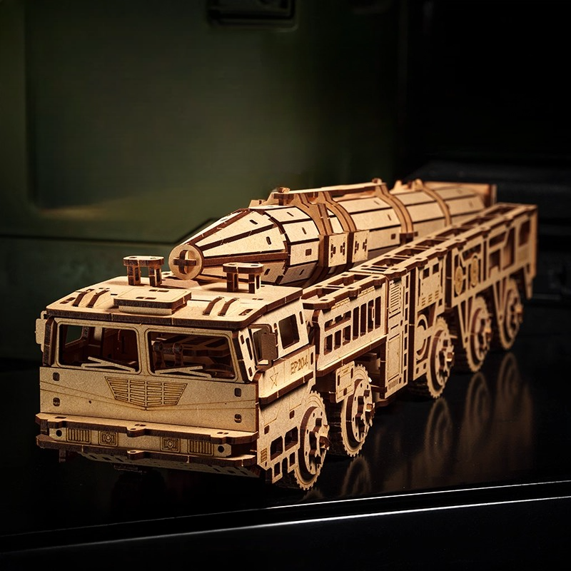 DF-21D Missile Launcher Vehicle 3D Wooden Puzzle
