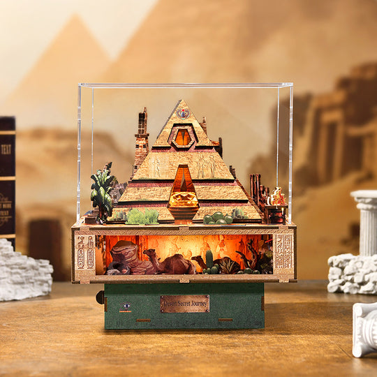 Desert Secret Journey Wooden Music Box Model