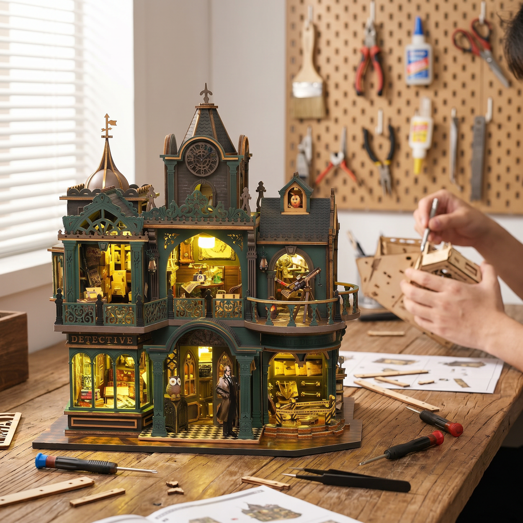 Wewowood Green Detective Agency DIY Miniature House