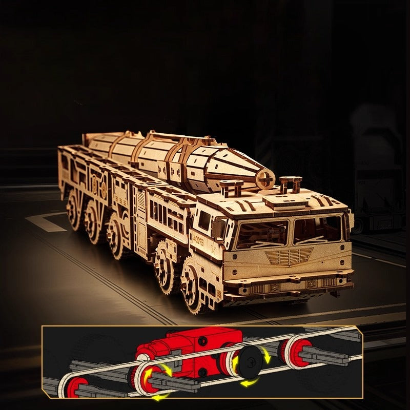 DF-21D Missile Launcher Vehicle 3D Wooden Puzzle