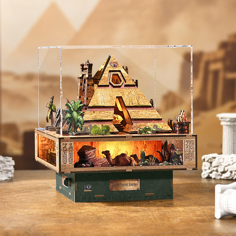 Desert Secret Journey Wooden Music Box Model