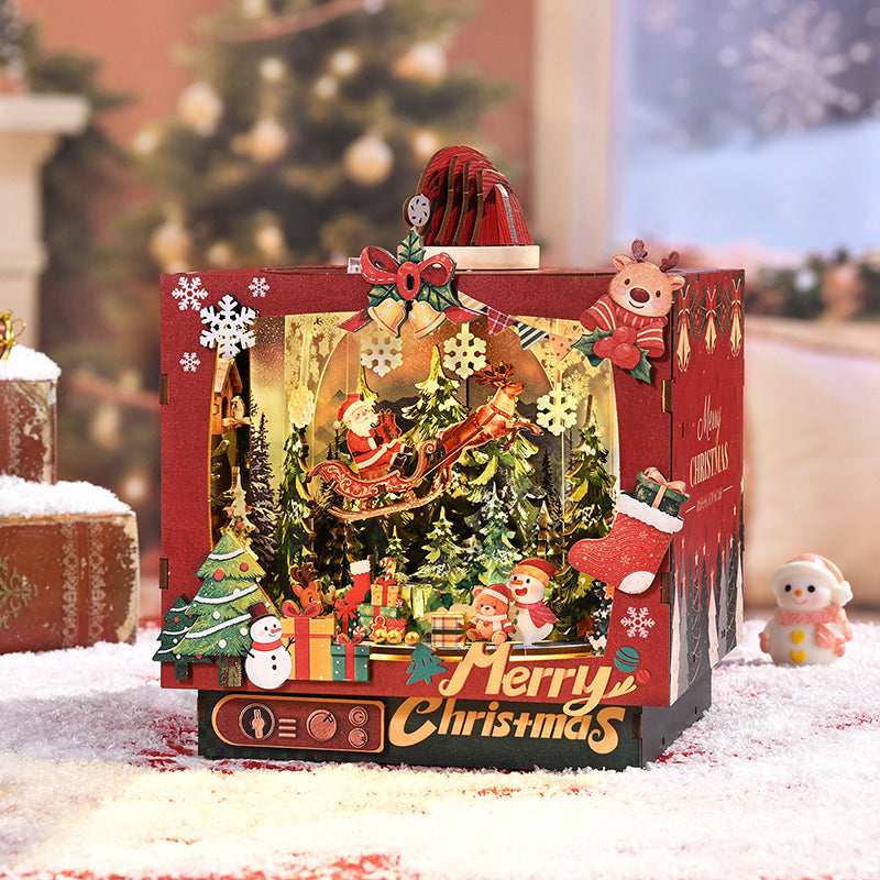 Christmas Triple Scene DIY Book Nook Kit