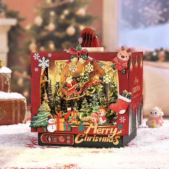 Christmas Triple Scene DIY Book Nook Kit