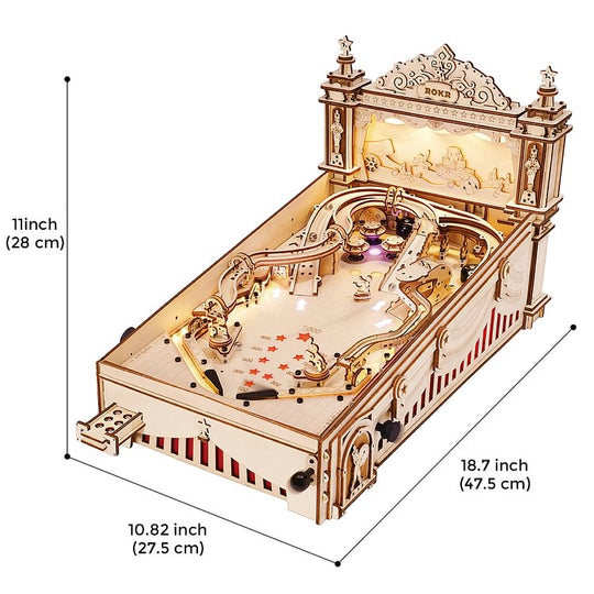 Interesting 3D Pinball Machine Wooden Puzzle