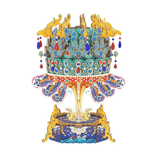 Phoenix Crown Music Box 3D Wooden Puzzle