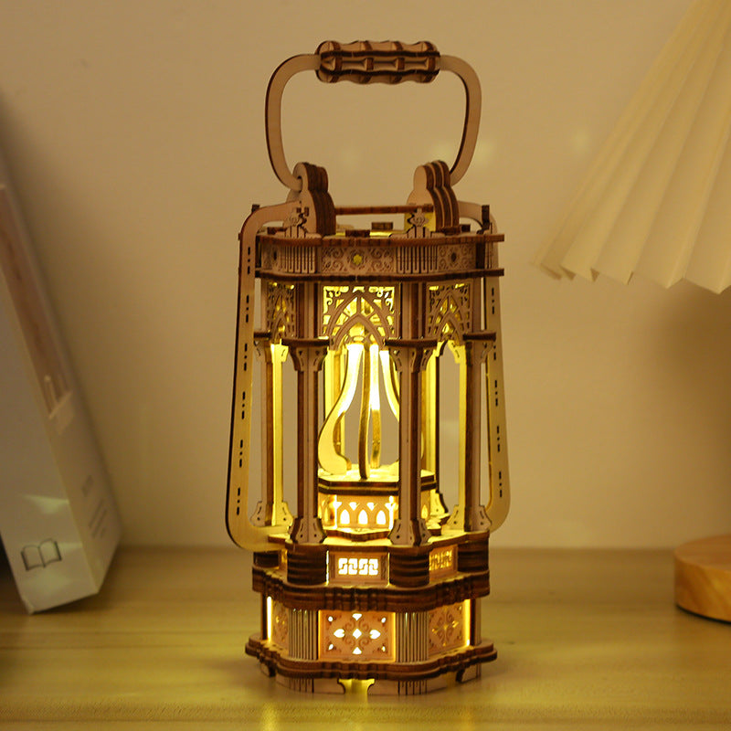 Vintage Lantern 3D Wooden Puzzle