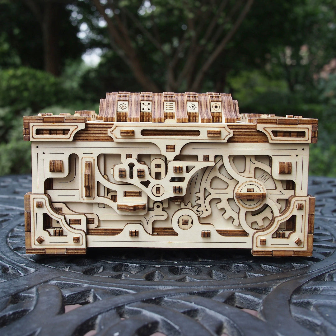 Decrypt the Treasure Box 3D Wooden Puzzle