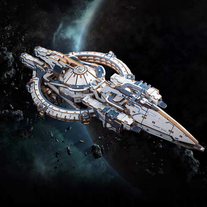 Tristar Spaceship 3D Wooden Puzzle