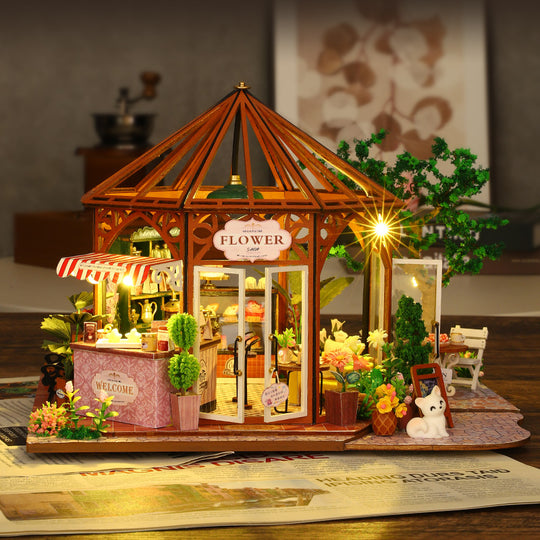 Café Flower Room Miniature House