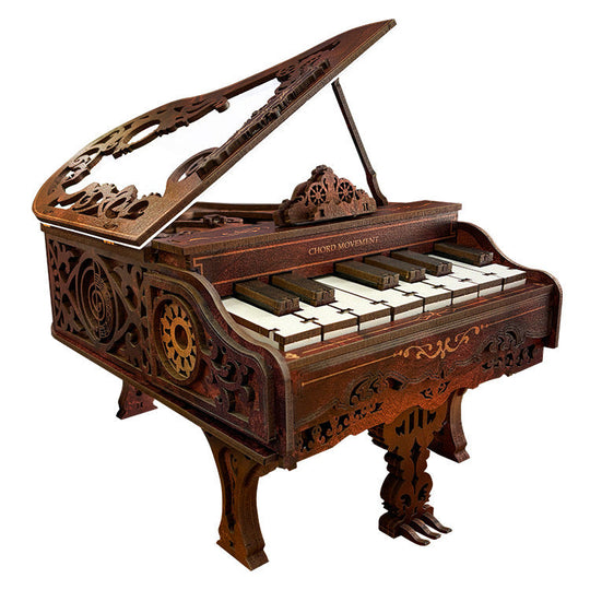 Retro Piano Music Box 3D Wooden Puzzle