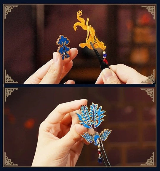 Phoenix Crown Music Box 3D Wooden Puzzle