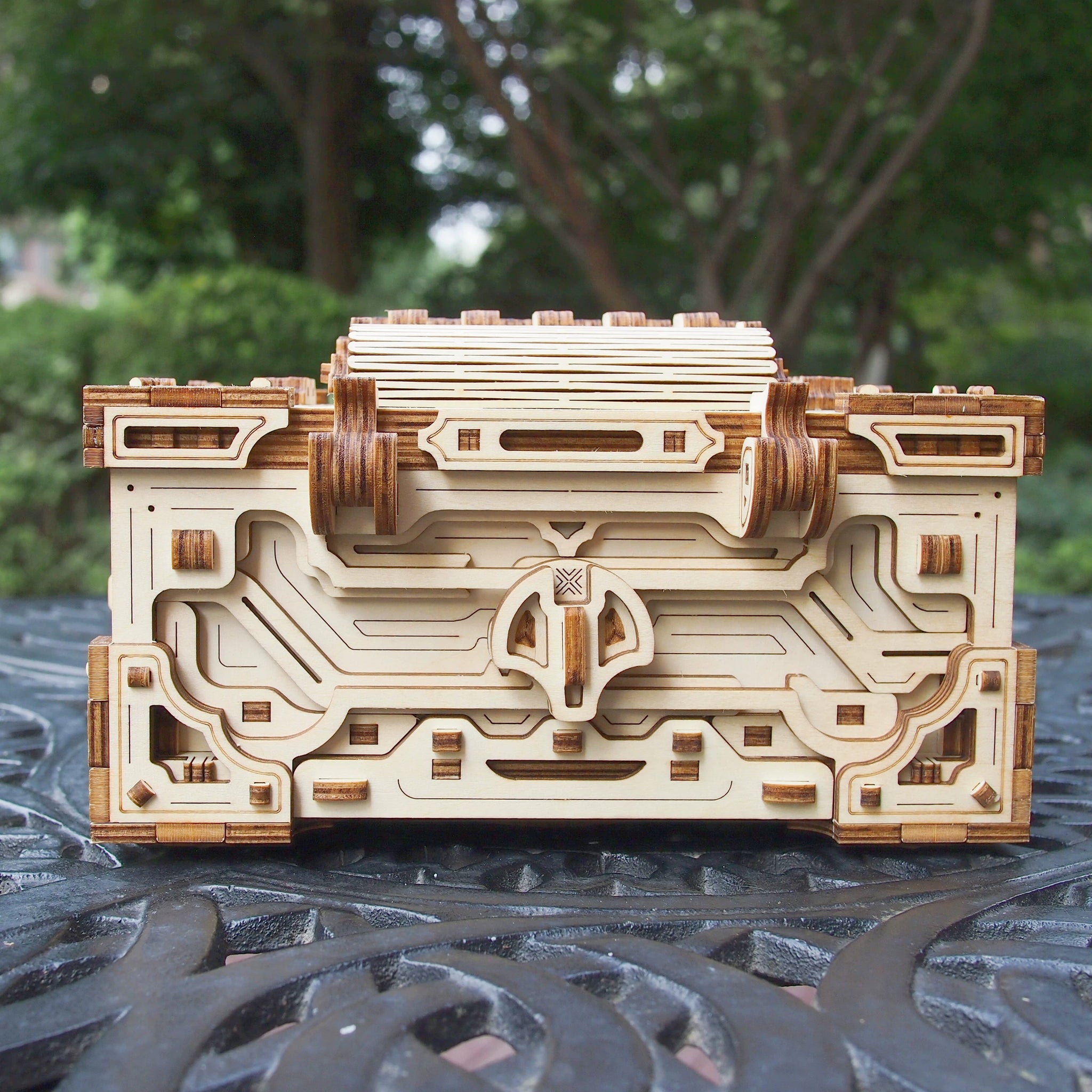 DECRYPT THE TREASURE BOX 3D WOODEN PUZZLE – wewowood