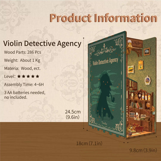 Violin Detective Agency DIY Book Nook