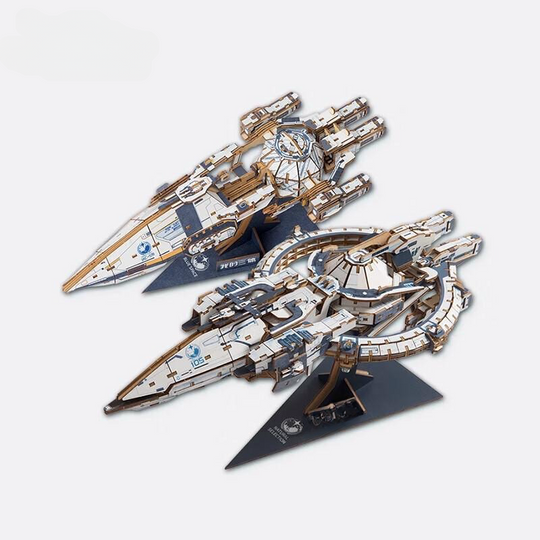 Tristar Spaceship 3D Wooden Puzzle
