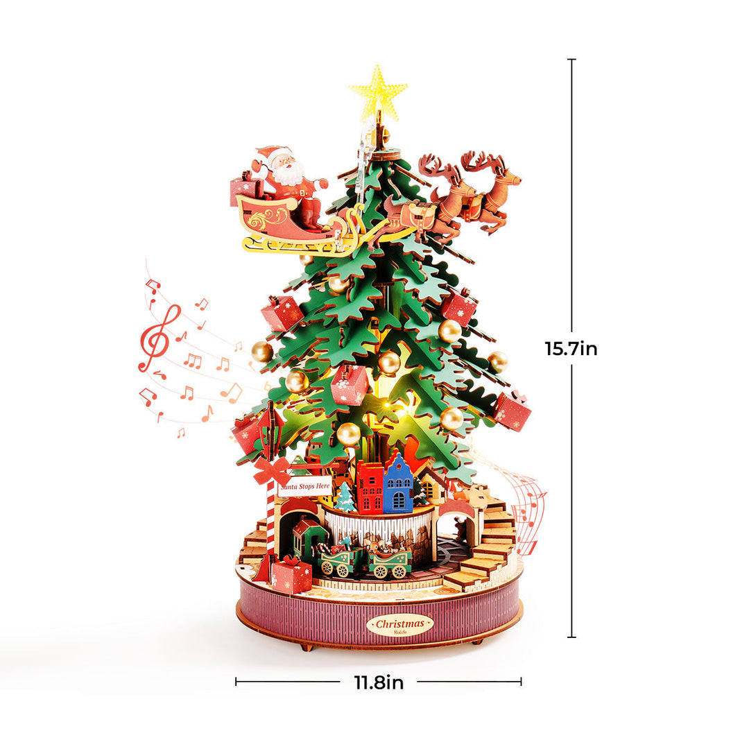 Christmas Melody Tree Music Dreamer 3D Wooden Puzzle