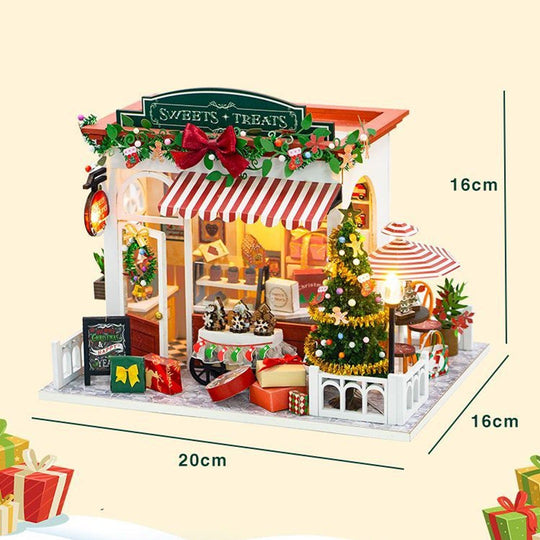 Christmas Sweets Treats DIY Wooden Miniature House