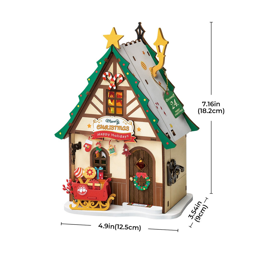 Twinkling Christmas Miniature House