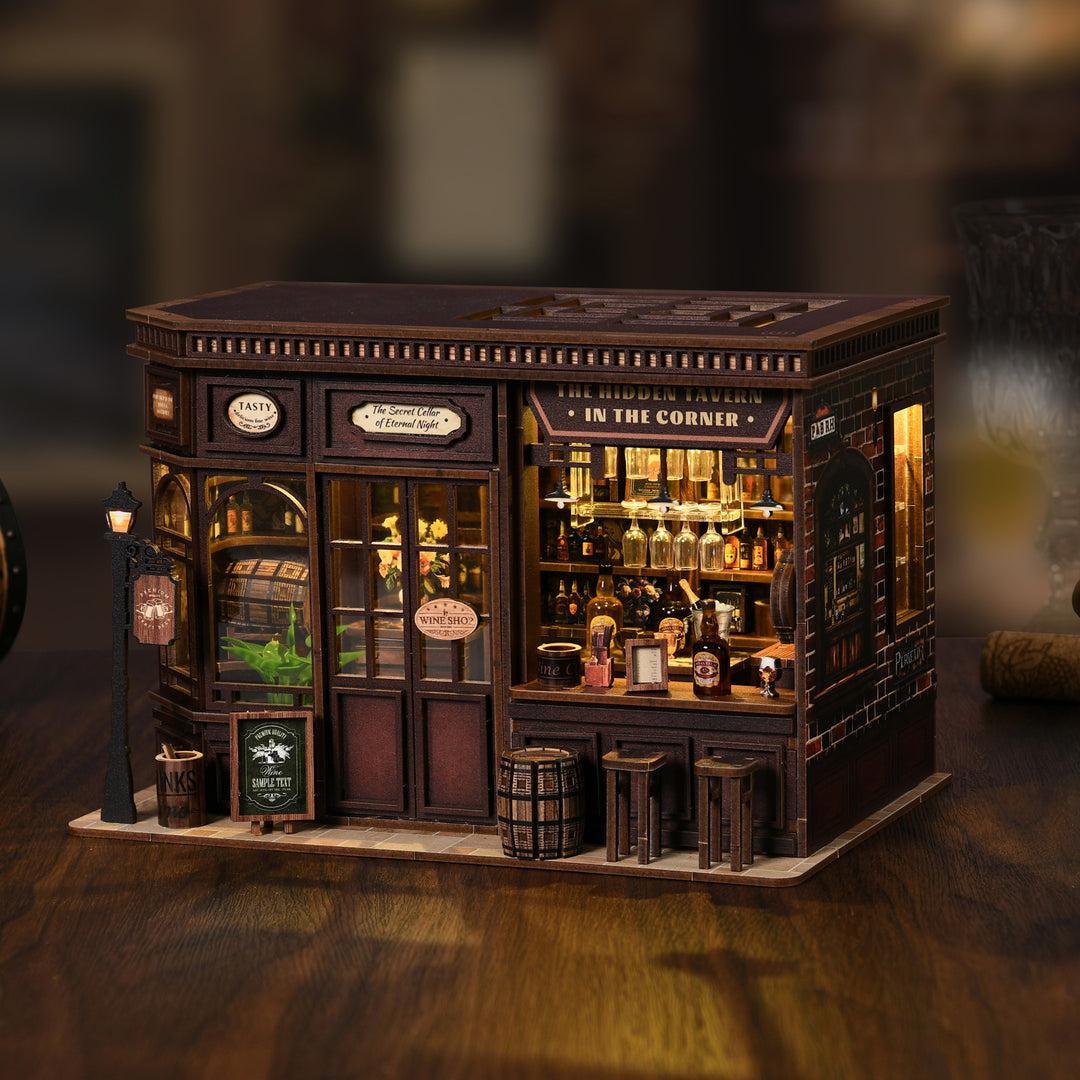 Corner Tavern DIY Miniature House Kit