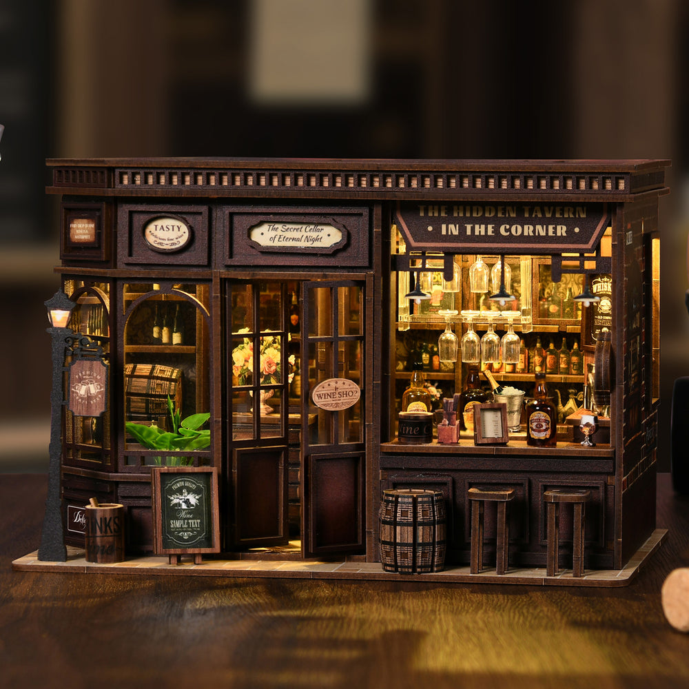 Corner Tavern DIY Miniature House Kit