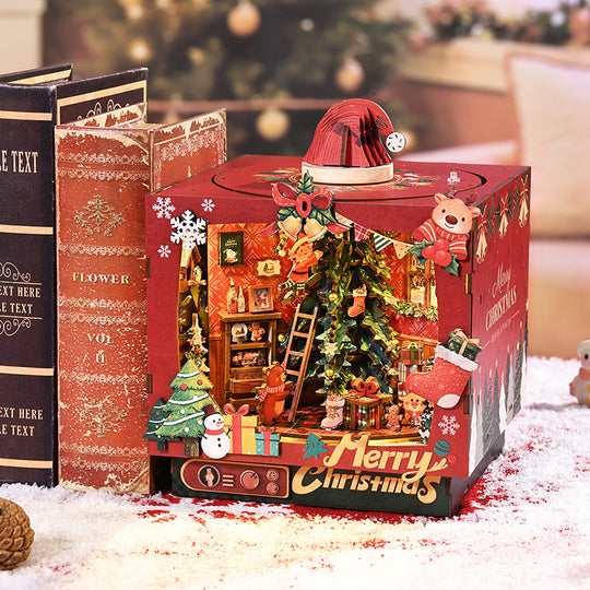 Christmas Triple Scene DIY Book Nook Kit