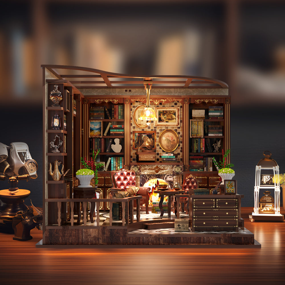 Left Bank Study Room DIY Miniature House Kit