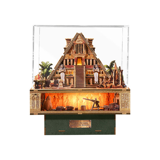 Desert Secret Journey Wooden Music Box Model