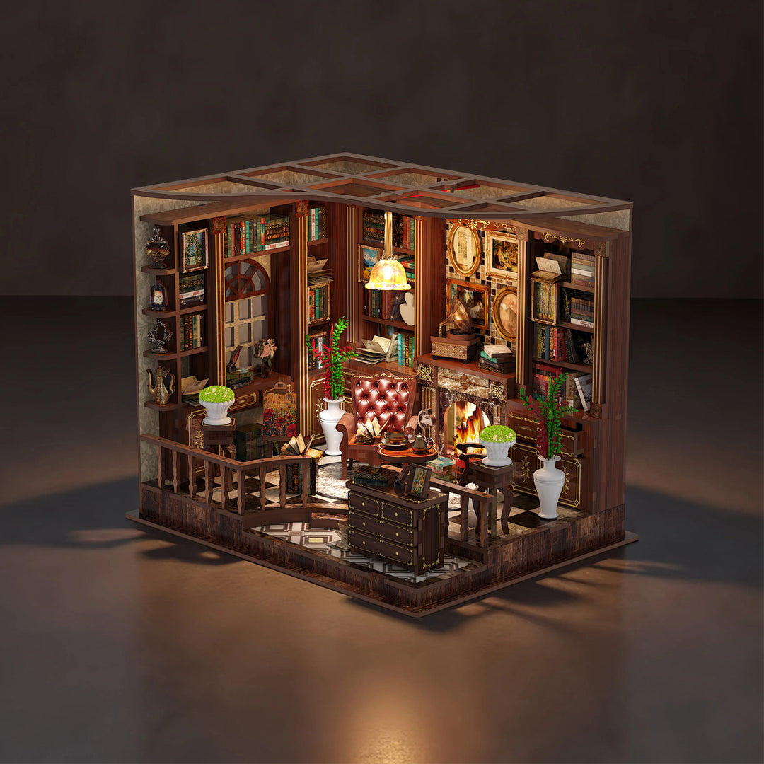 Left Bank Study Room DIY Miniature House Kit