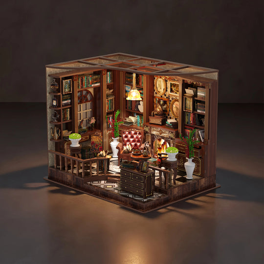 Left Bank Study Room DIY Miniature House Kit