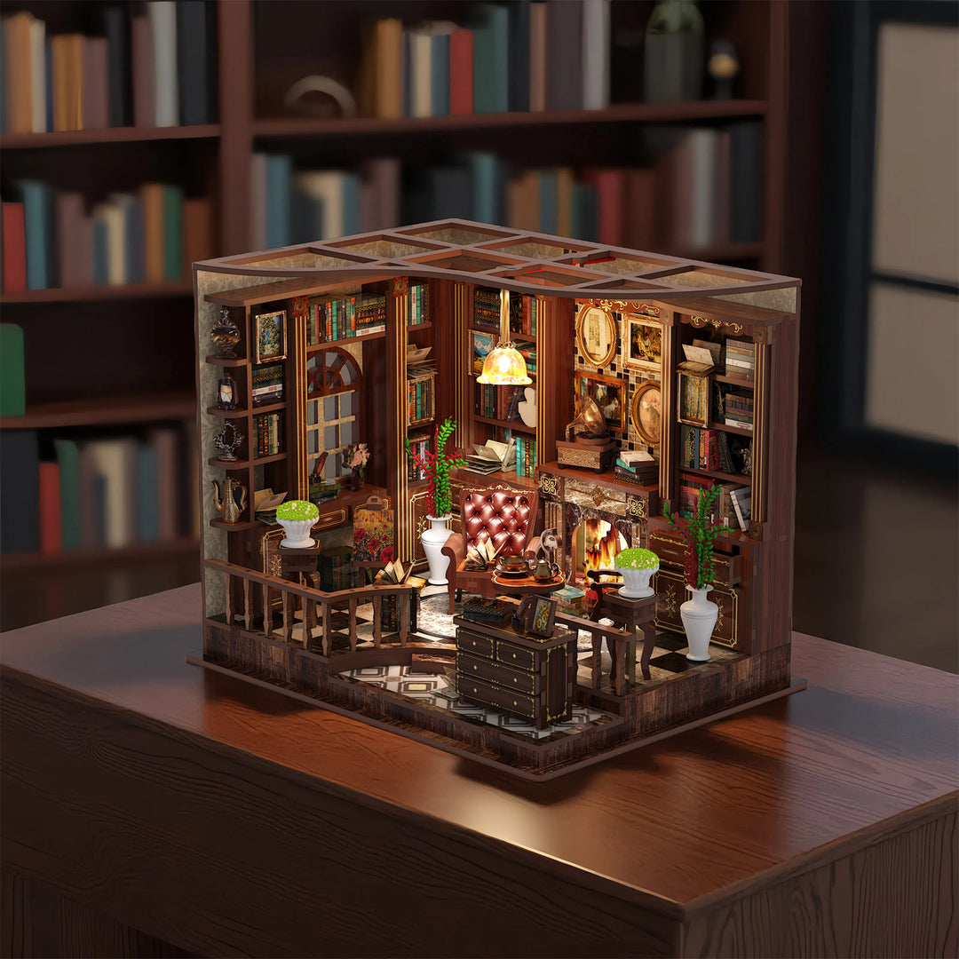 Left Bank Study Room DIY Miniature House Kit