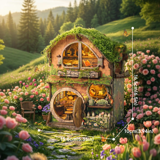 Wewowood Green Vine Cottage DIY Miniature House
