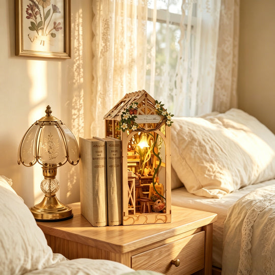 Wewowood Serene Flower House Book Nook Kit