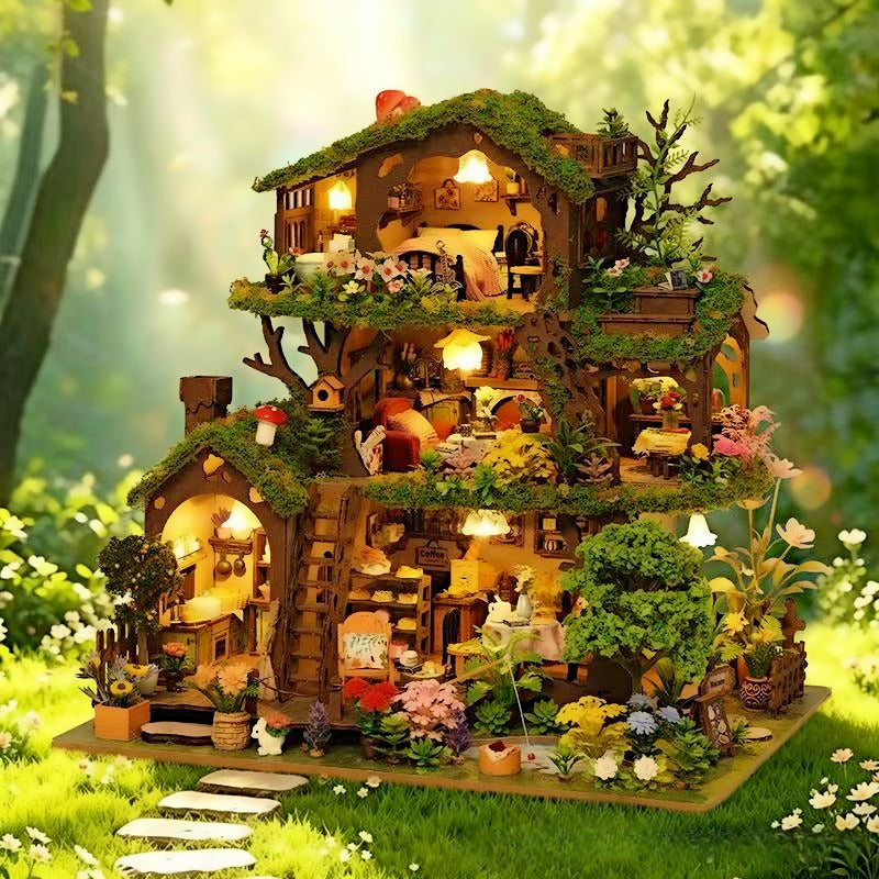 Wewowood Time Treehouse DIY Miniature House Kit
