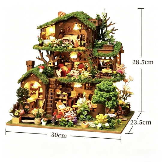 Wewowood Time Treehouse DIY Miniature House Kit