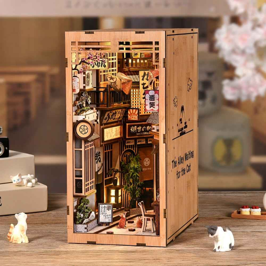 The  Alley Waiting for the Cat DIY Book Nook Kit