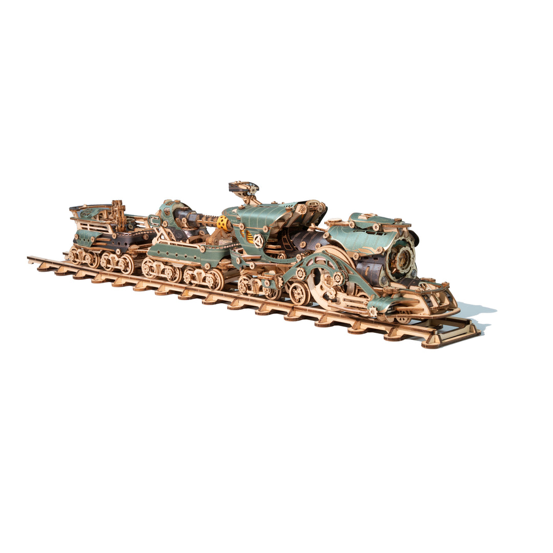 Steampunk Mechanical Gear Train Wooden Model Kit