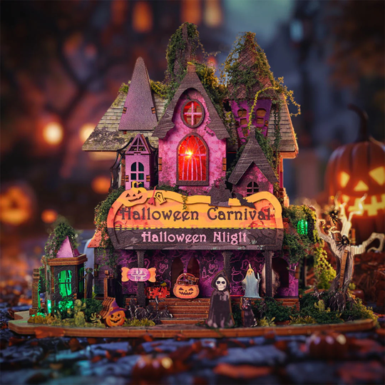 Halloween Night DIY Miniature House Kit
