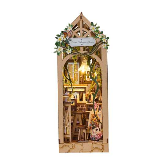 Wewowood Serene Flower House Book Nook Kit