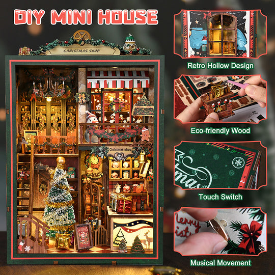 Christmas Shop DIY Book Nook Kit