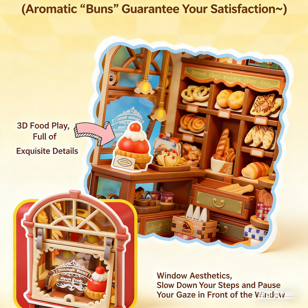 Toast Bakery 3D Wooden Puzzle