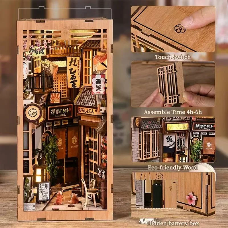 The  Alley Waiting for the Cat DIY Book Nook Kit
