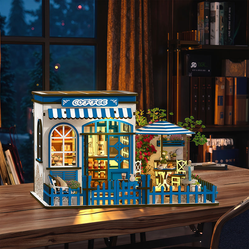 Santorini Sun Coffee DIY Miniature House