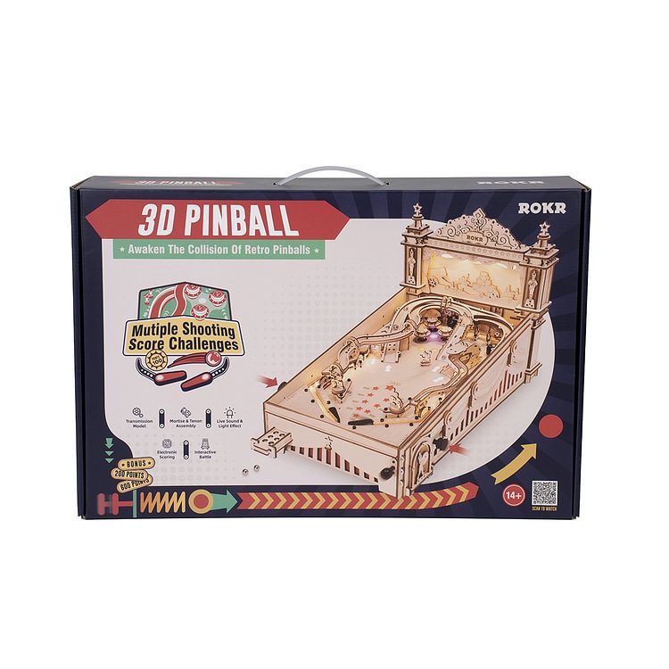 Interesting 3D Pinball Machine Wooden Puzzle