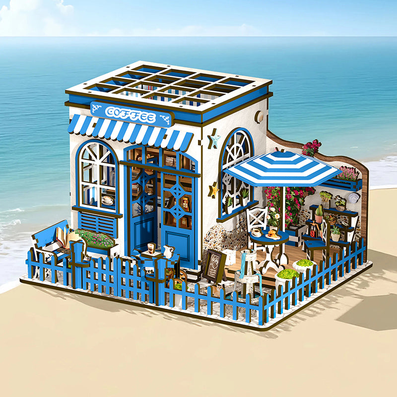 Santorini Sun Coffee DIY Miniature House