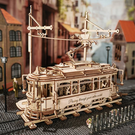 Classic City Tram 3D Wooden Puzzle